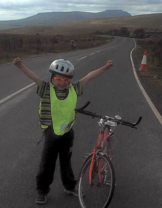 The top of the ride at Widdale Head